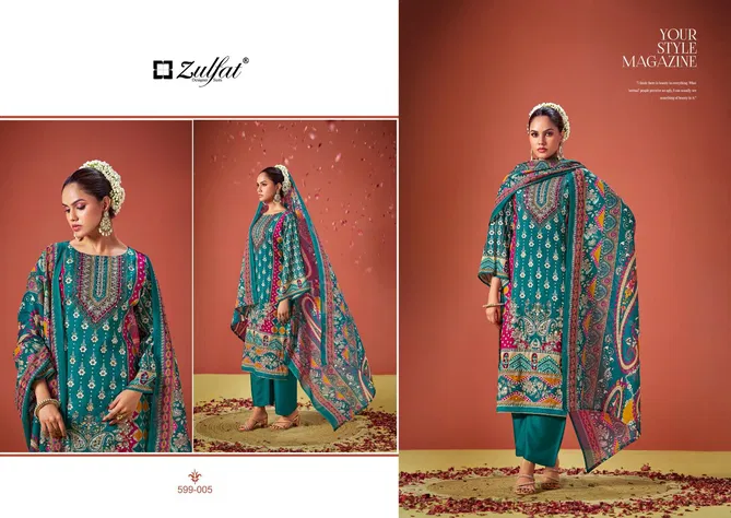 Aayat Vol 6 By Zulfat Fancy Printed Dress Material Surat Wholesale Market